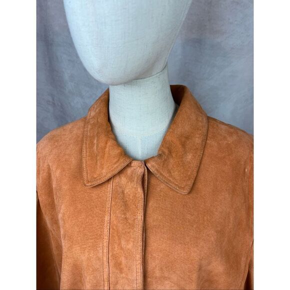 Vintage TERRY LEWIS Plus XL Classic Luxuries Women’s Leather SUEDE Pink Jacket - Picture 7 of 7